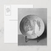 Carte Postale Plat orné d'oiseaux (Devant / Derrière)