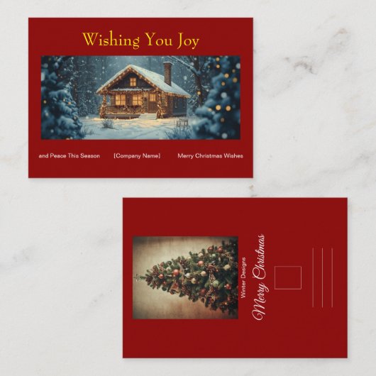 Carte postale plate (Devant / Derrière)