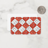 CARTE POSTALE PLATE À MOSAÏQUE À CONTRÔLE ROUGE 3, (Devant/Arrière en situation)