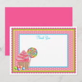 Carte postale plate Candy (Devant / Derrière)