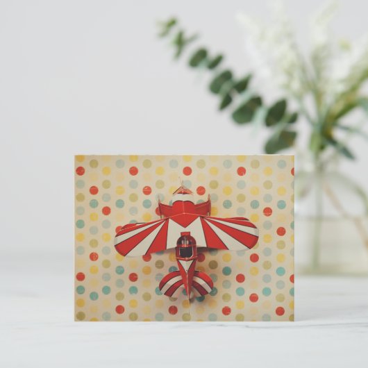 carte postale plate de papier (Debout devant)