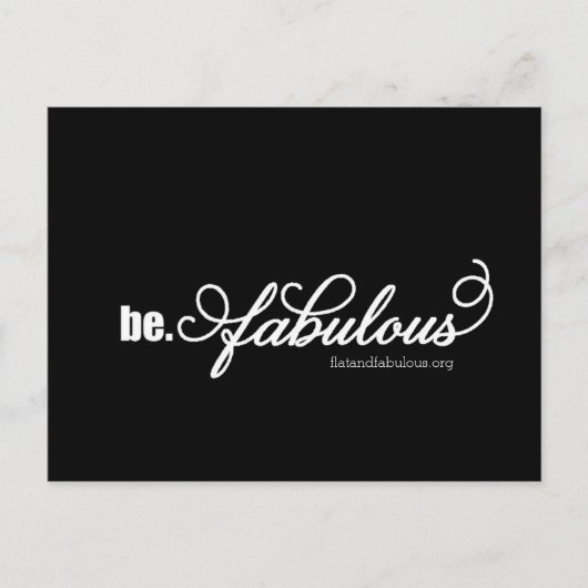Carte postale plate et fabuleuse (Devant)