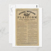 Carte Postale Plate-forme de convention nationale républicaine 1 (Devant / Derrière)