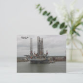 Carte Postale Plate-forme pétrolière Drydock à Galveston, TX (Debout devant)