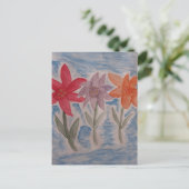 Carte postale plate Lily Flowers (Debout devant)