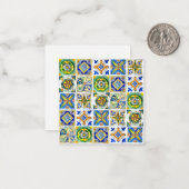 Carte postale plate sicilienne - À plat (Devant/Arrière en situation)