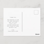 Carte postale plate simple merci beaucoup (Dos)