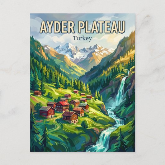 Carte Postale Plateau d'Ayder Turquie (Devant)