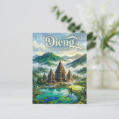 Carte Postale Plateau de Dieng Indonésie (Debout devant)