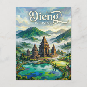 Carte Postale Plateau de Dieng Indonésie