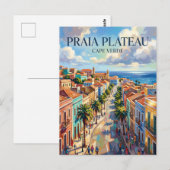 Carte Postale Plateau de Praia Cap-Vert (Devant / Derrière)
