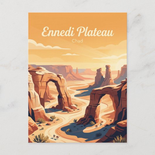 Carte Postale Plateau d'Ennedi Tchad (Devant)