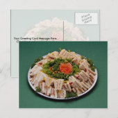 Carte Postale Plateau sandwich au doigt (Devant / Derrière)