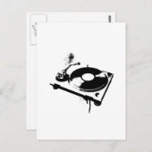 Carte Postale Platine de DJ (Devant / Derrière)