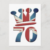 Carte Postale Platinum Jubilee Queen Elizabeth 70 (Devant)