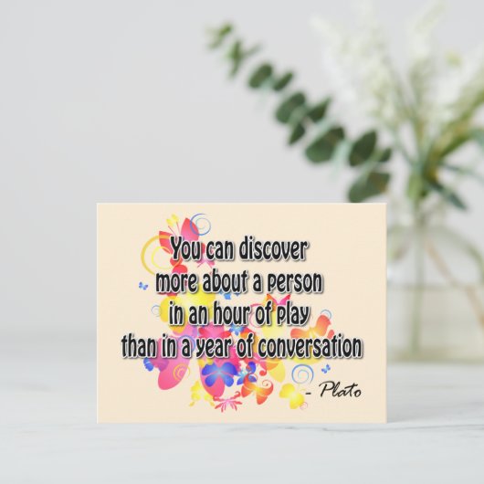 Carte Postale Platon (Debout devant)