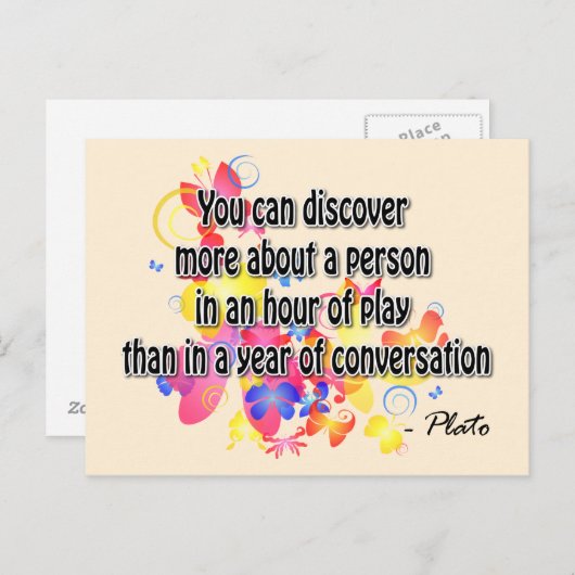 Carte Postale Platon (Devant / Derrière)