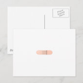 Carte Postale Plâtre collant (Devant / Derrière)