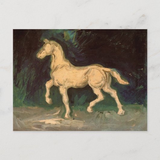 Carte Postale Plâtre Statuette du Cheval, Van Gogh Art (Devant)