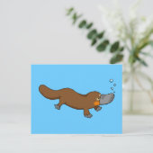 Carte Postale Platypus à bec de canard mignon (Debout devant)