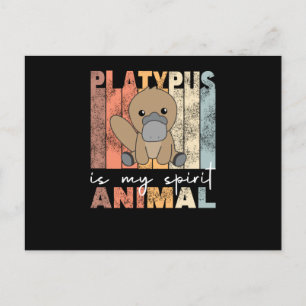 Carte Postale Platypus Est Mon Esprit Animal - Sweet Platypus