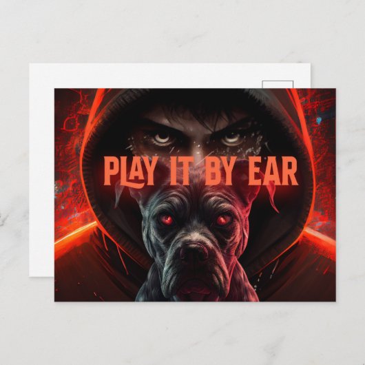 Carte Postale Play it by ear (Devant / Derrière)