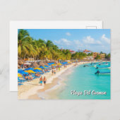 Carte Postale Playa Del Carmen Mexique Travel Plage (Devant / Derrière)