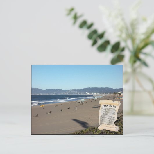 Carte Postale PLAYA DEL REY Une zone unique à côté du Pacifiqu (Debout devant)