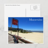 Carte Postale playa pocitos montevideo (Devant / Derrière)