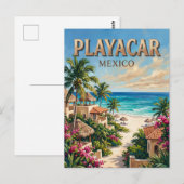 Carte Postale Playacar Mexique (Devant / Derrière)