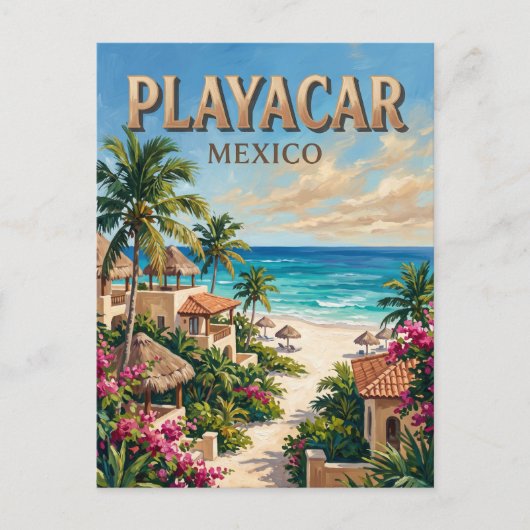 Carte Postale Playacar Mexique (Devant)