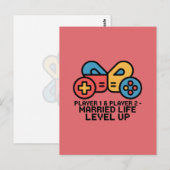 Carte Postale Player 1 & 2 Married Gamer (Devant / Derrière)