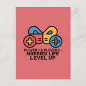 Carte Postale Player 1 & 2 Married Gamer (Devant)