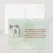 Carte Postale Playful & Funny Love Quote Postcard | Laughing Cou (Devant / Derrière)
