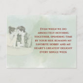 Carte Postale Playful & Funny Love Quote Postcard | Laughing Cou (Devant)