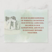 Carte Postale Playful & Funny Love Quote Postcard | Laughing Cou (Devant)