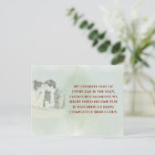 Carte Postale Playful & Funny Love Quote Postcard | Laughing Cou (Debout devant)