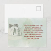 Carte Postale Playful & Funny Love Quote Postcard | Laughing Cou (Devant / Derrière)