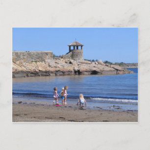 Carte Postale Playing On the Beach à Rockport, MA