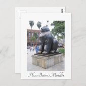 Carte Postale Plaza Botero, Medellin, Colombie (Devant / Derrière)