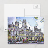 Carte Postale Plaza de Cibeles Postcard (Devant / Derrière)