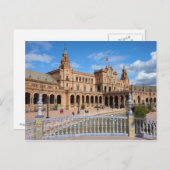 Carte Postale Plaza de Espana à Seville (Devant / Derrière)