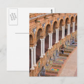 Carte Postale Plaza de Espana Colonnade à Séville (Devant / Derrière)