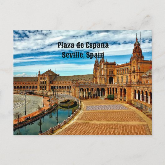 Carte Postale Plaza de Espana, Séville. Espagne (Devant)