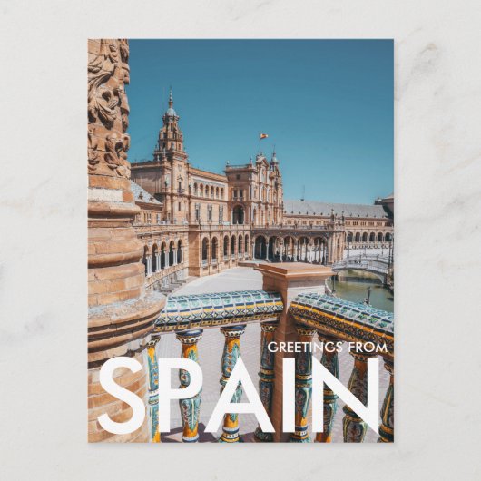 Carte Postale Plaza de España, Séville, Espagne (Devant)