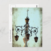 Carte Postale Plaza Light Music Notes Grunge (Devant / Derrière)