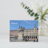 Carte Postale Plaza Mayor, Madrid Postcard (Debout devant)