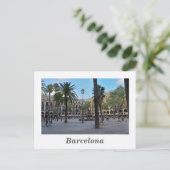 Carte postale Plaza Real (Debout devant)