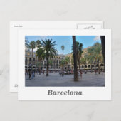 Carte postale Plaza Real (Devant / Derrière)