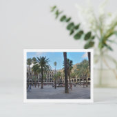 Carte postale Plaza Real (Debout devant)
